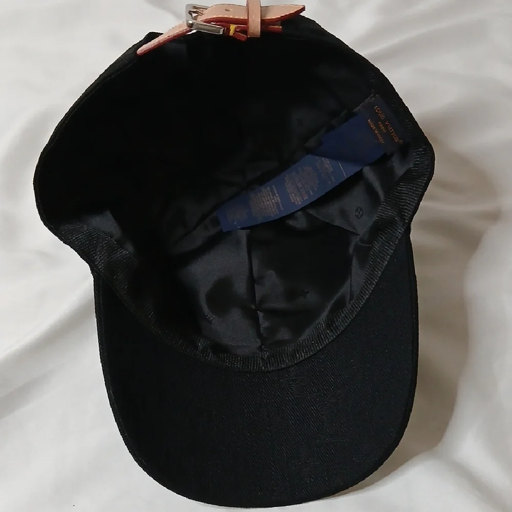 Louis Vuitton Black Monogram Cap